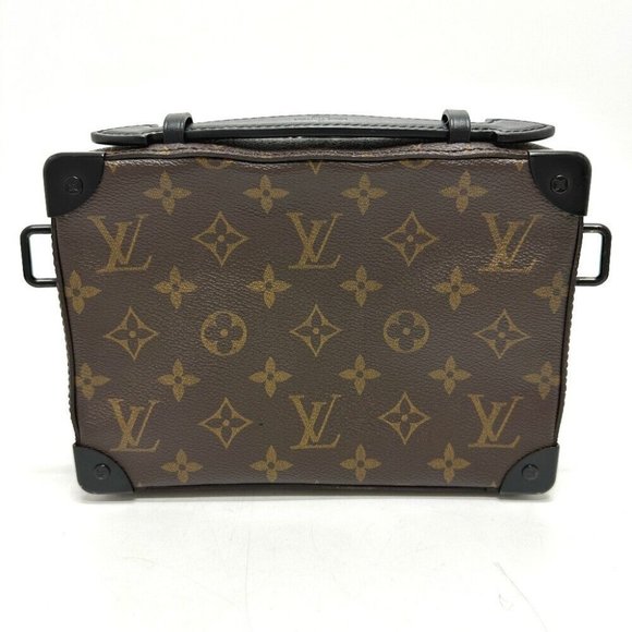 Authentic LOUIS VUITTON M45935 MonogramMacassar Handle soft Trunk Bag Shoulder B - Picture 1 of 12
